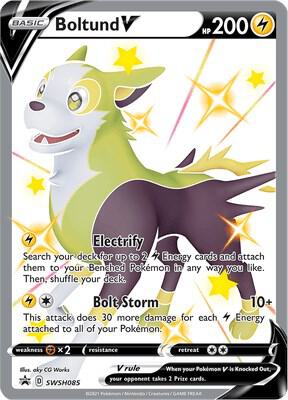 Boltund V - SWSH085 card from SWSH: Sword & Shield Promo Cards