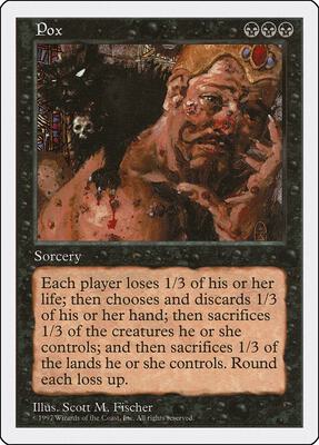 Pox card from Fifth Edition