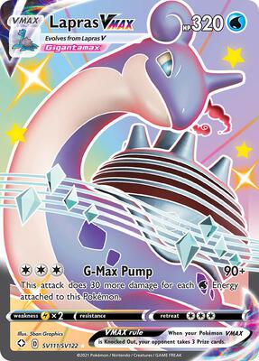 Lapras VMAX card from Shining Fates: Shiny Vault