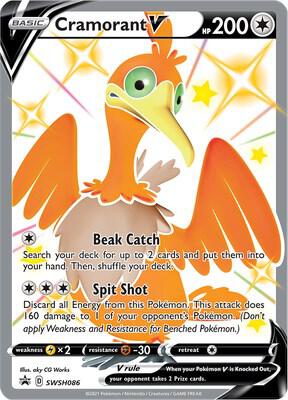 Cramorant V - SWSH086 card from SWSH: Sword & Shield Promo Cards