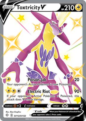 Toxtricity V card from Shining Fates: Shiny Vault