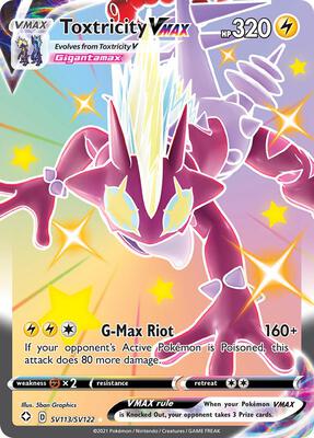 Toxtricity VMAX card from Shining Fates: Shiny Vault