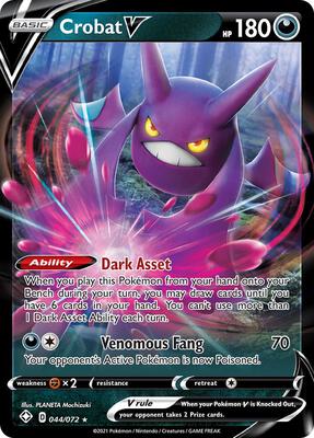 Crobat V card from Shining Fates