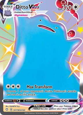 Ditto VMAX card from Shining Fates: Shiny Vault