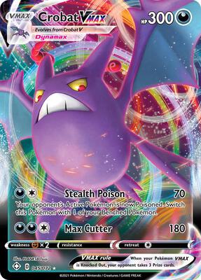 Crobat VMAX card from Shining Fates