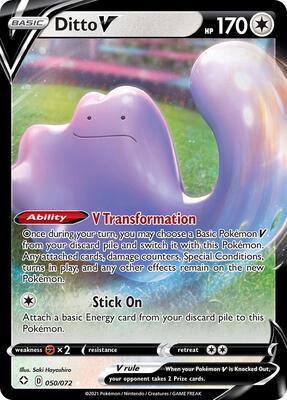 Ditto V card from Shining Fates