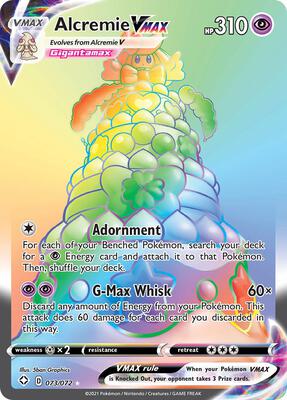 Alcremie VMAX (Secret) card from Shining Fates