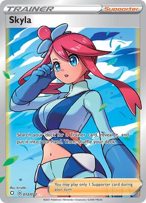 Skyla (Full Art) card from Shining Fates