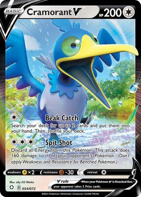 Cramorant V card from Shining Fates