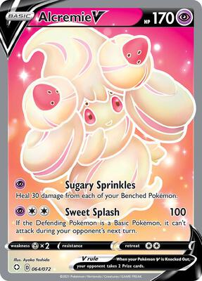 Alcremie V (Full Art) card from Shining Fates