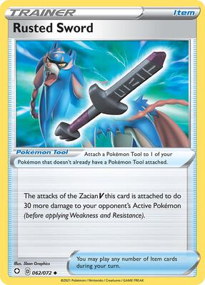 Rusted Sword card from Shining Fates