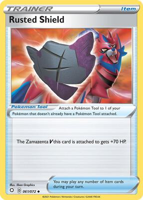 Rusted Shield card from Shining Fates