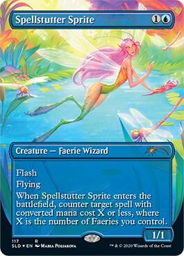 Spellstutter Sprite card from Secret Lair Drop Series