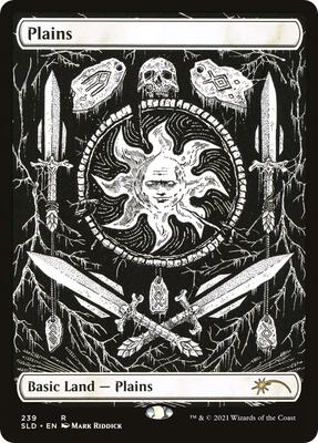 Plains (Crushing Brutality) card from Secret Lair Drop Series