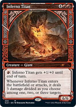 Inferno Titan card from Secret Lair Drop Series