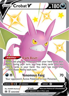 Crobat V - SWSH098 card from SWSH: Sword & Shield Promo Cards