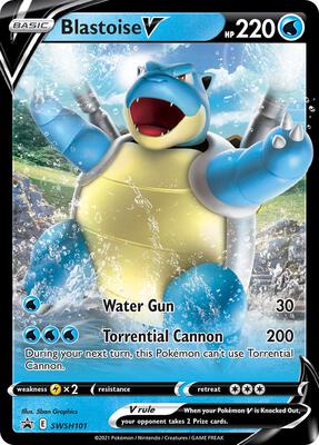 Blastoise V - SWSH101 card from SWSH: Sword & Shield Promo Cards