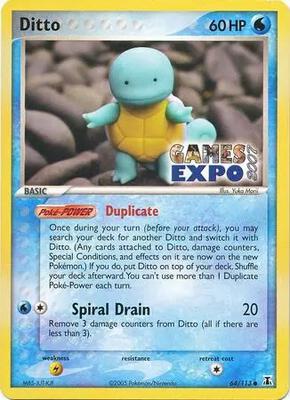 Ditto (Squirtle) - 64/113 (Games Expo 2007) card from Miscellaneous Cards & Products