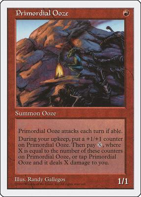 Primordial Ooze card from Fifth Edition