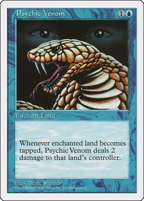 Psychic Venom card from Fifth Edition