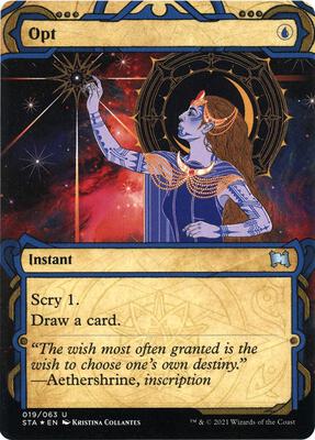 Opt (Foil Etched) card from Strixhaven: Mystical Archive