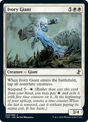 Ivory Giant card from Time Spiral: Remastered