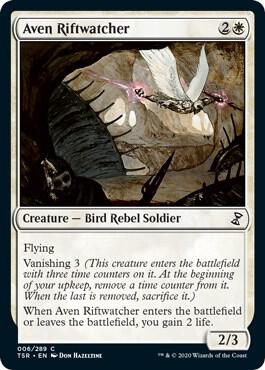 Aven Riftwatcher card from Time Spiral: Remastered