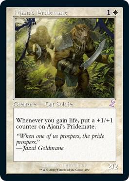Ajani's Pridemate card from Time Spiral: Remastered
