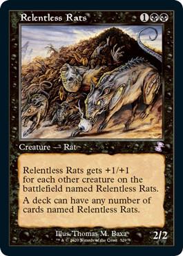 Relentless Rats card from Time Spiral: Remastered