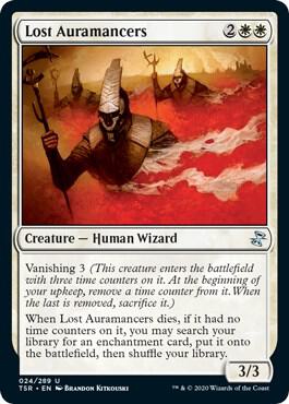 Lost Auramancers card from Time Spiral: Remastered