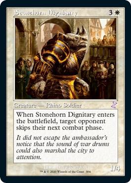 Stonehorn Dignitary card from Time Spiral: Remastered