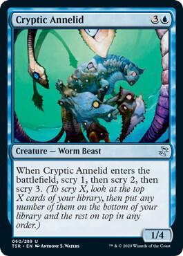 Cryptic Annelid card from Time Spiral: Remastered