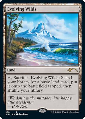 Evolving Wilds (Bob Ross) card from Secret Lair Drop Series