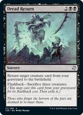 Dread Return card from Time Spiral: Remastered