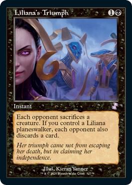 Liliana's Triumph card from Time Spiral: Remastered