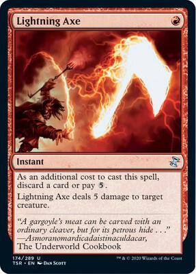 Lightning Axe card from Time Spiral: Remastered