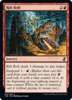 Rift Bolt card from Time Spiral: Remastered