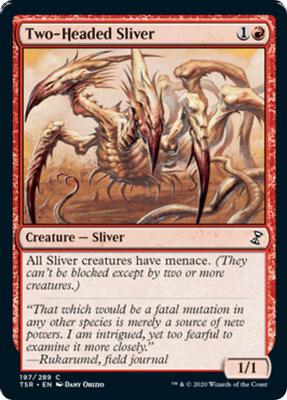 Two-Headed Sliver card from Time Spiral: Remastered