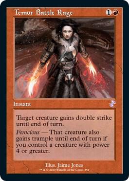 Temur Battle Rage card from Time Spiral: Remastered