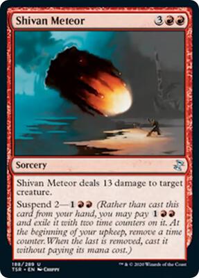 Shivan Meteor card from Time Spiral: Remastered