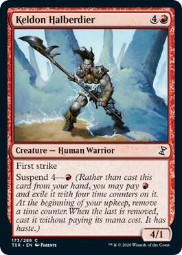 Keldon Halberdier card from Time Spiral: Remastered