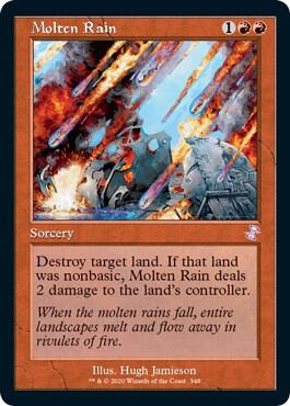 Molten Rain card from Time Spiral: Remastered
