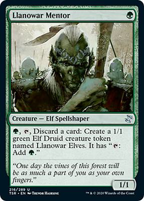 Llanowar Mentor card from Time Spiral: Remastered