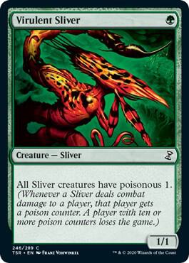 Virulent Sliver card from Time Spiral: Remastered