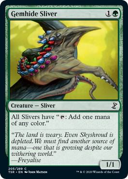 Gemhide Sliver card from Time Spiral: Remastered