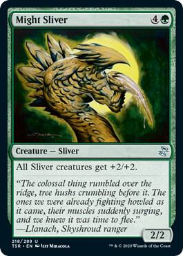 Might Sliver card from Time Spiral: Remastered
