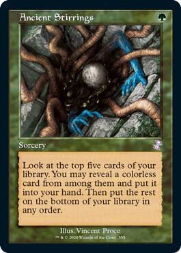 Ancient Stirrings card from Time Spiral: Remastered