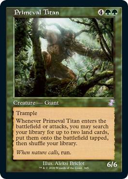 Primeval Titan card from Time Spiral: Remastered