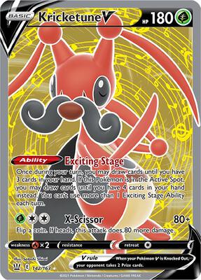 Kricketune V (Full Art) card from SWSH05: Battle Styles