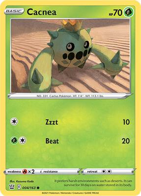 Cacnea card from SWSH05: Battle Styles